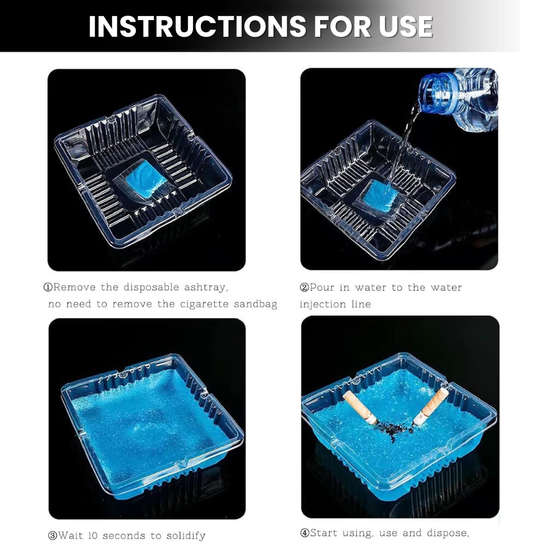 Color Ash - Disposable Gel Ashtray Anti-odour