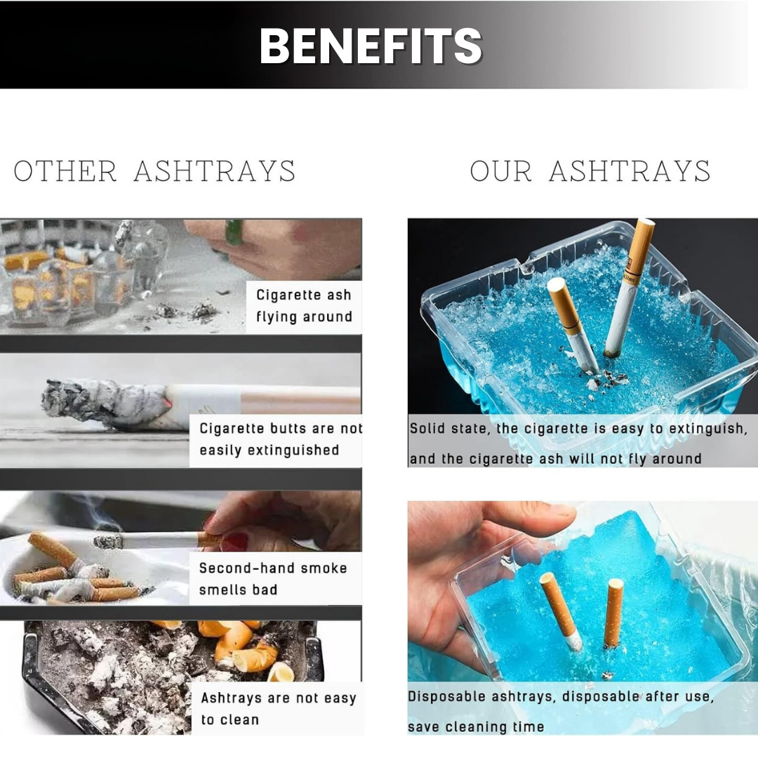 Color Ash - Disposable Gel Ashtray Anti-odour