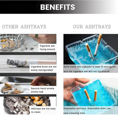 Color Ash - Disposable Gel Ashtray Anti-odour