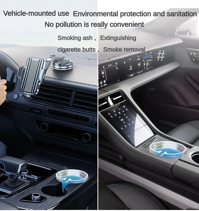 Color Ash - Disposable Gel Car Ashtray Anti-odour
